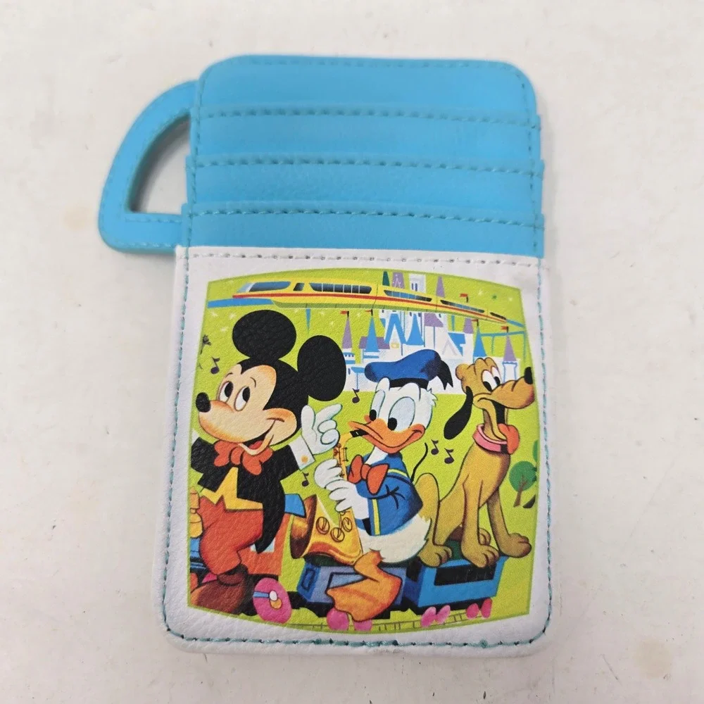 Walt Disney World Country Bear Jamboree Mickey Mouse Card Holder Wallet Blue